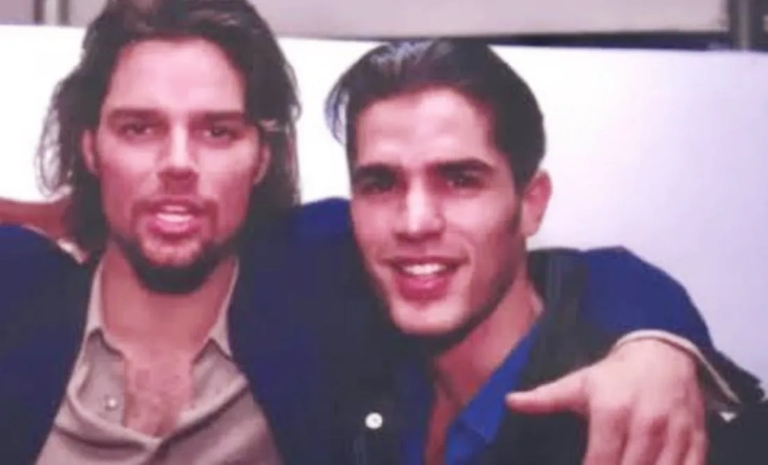 Foto de archivo de Ricky Martin con Eduardo Verastegui