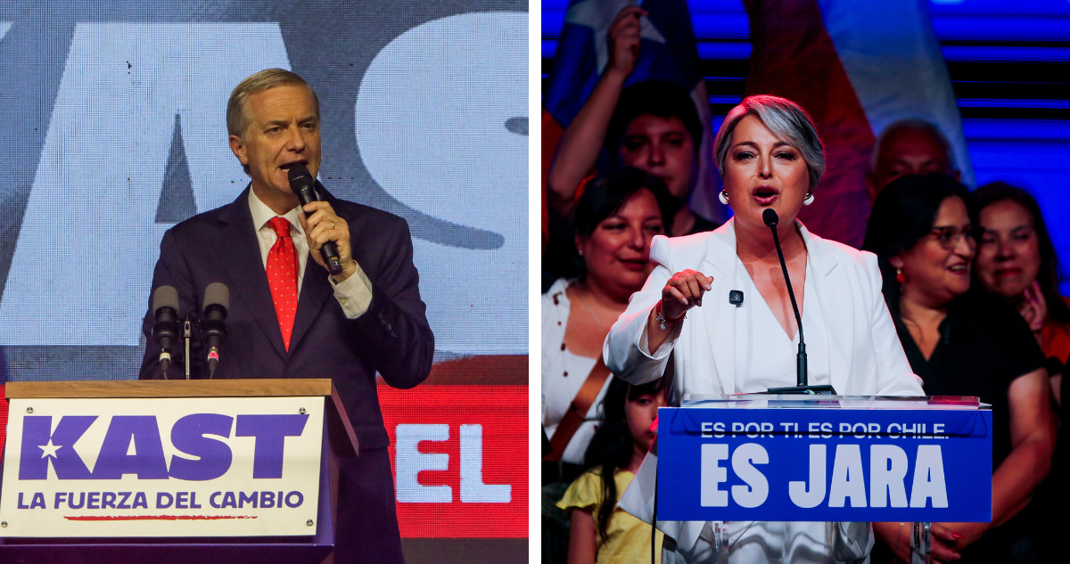 José Antonio Kast y Jeannette Jara