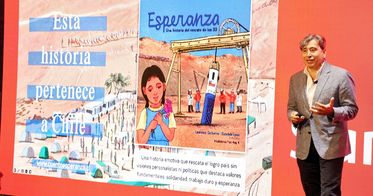 A 15 años de rescate de los 33: Santander entrega libro “Esperanza” a alumnos de Fundación Belén Educa