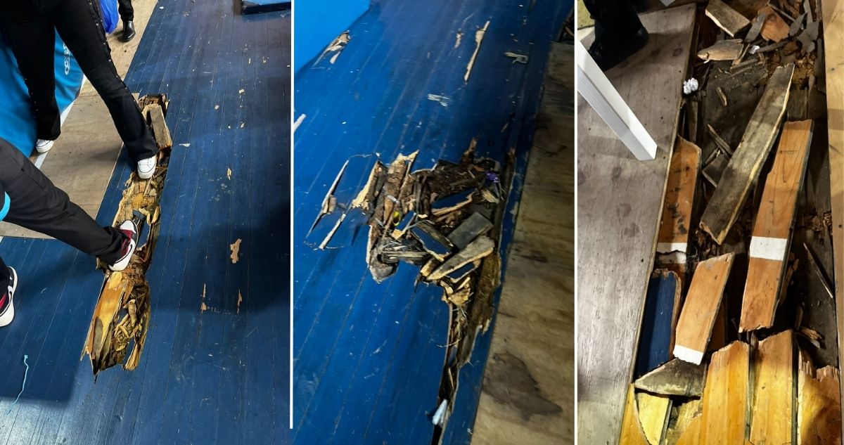 Apoderados de liceo en Frutillar denuncian piso podrido y otros graves problemas de infraestructura