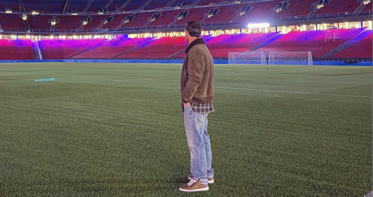 Lionel Messi en su retorno al Camp Nou