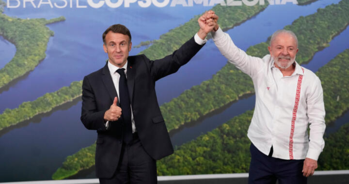 Emmanuel Macro y Lula da Silva en Brasil