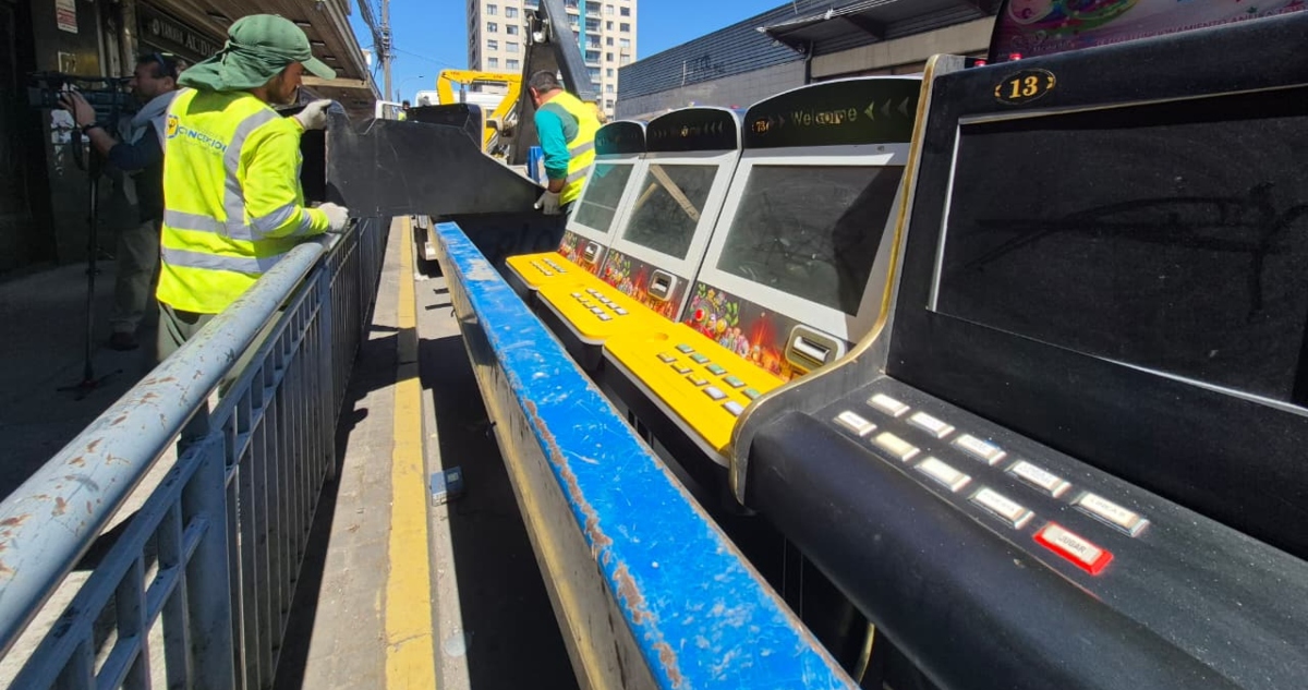 Incautan máquinas de juegos de azar que operan sin permisos en Concepción