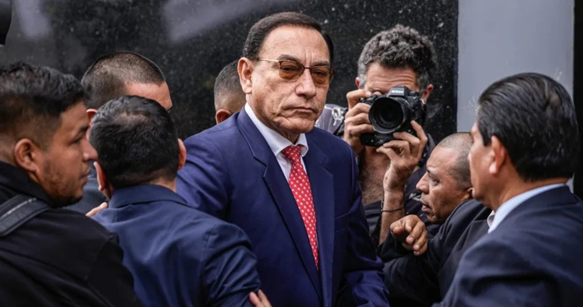 Condenan a 14 años de cárcel al expresidente peruano Martín Vizcarra por sobornos