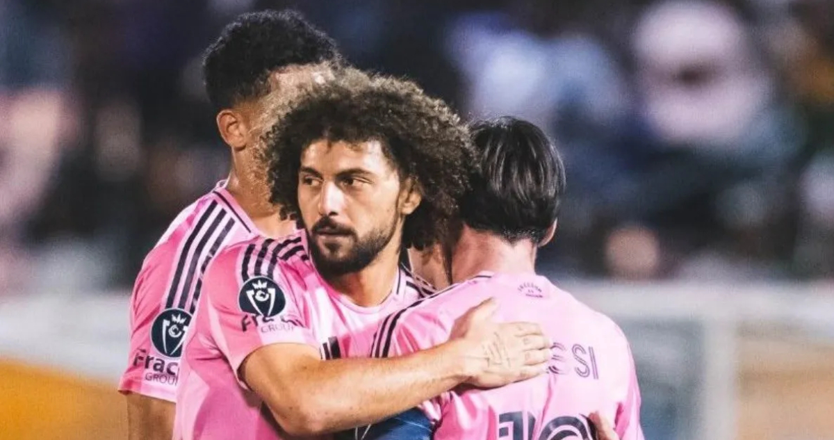 Maxi Falcón en el Inter Miami junto a Lionel Messi