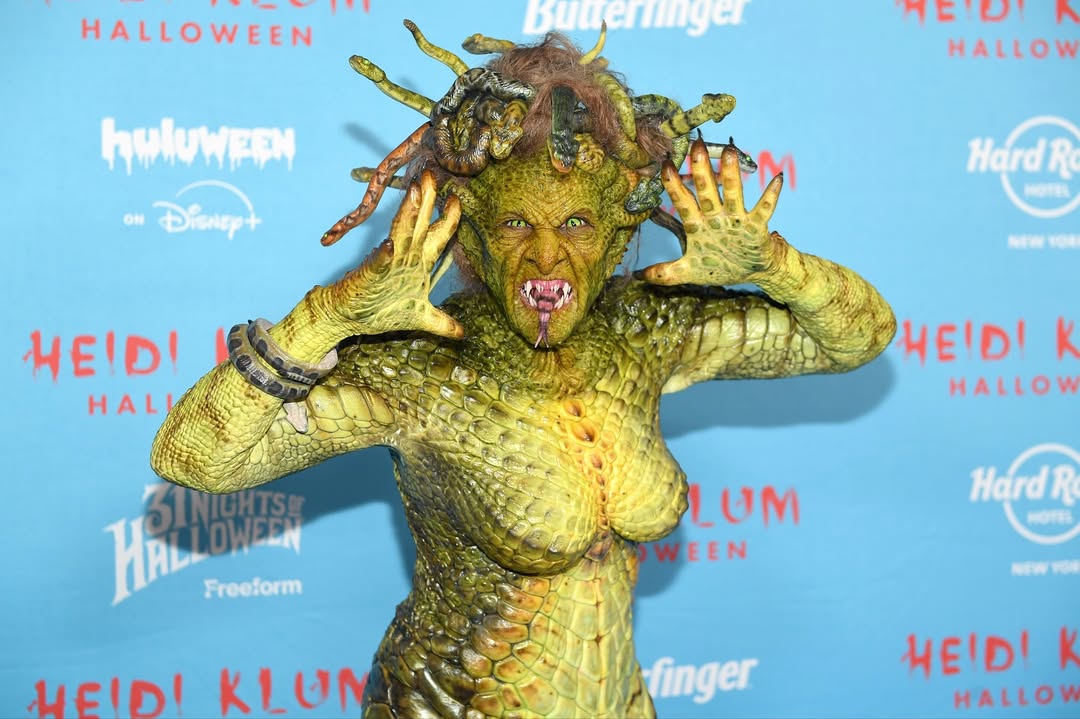 Heidi Klum vuelve a sorprender con disfraz de Medusa