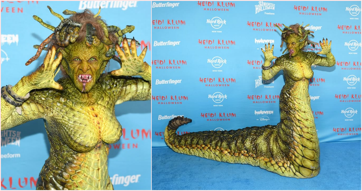 La Reina de Halloween: Heidi Klum vuelve a sorprender con disfraz de Medusa