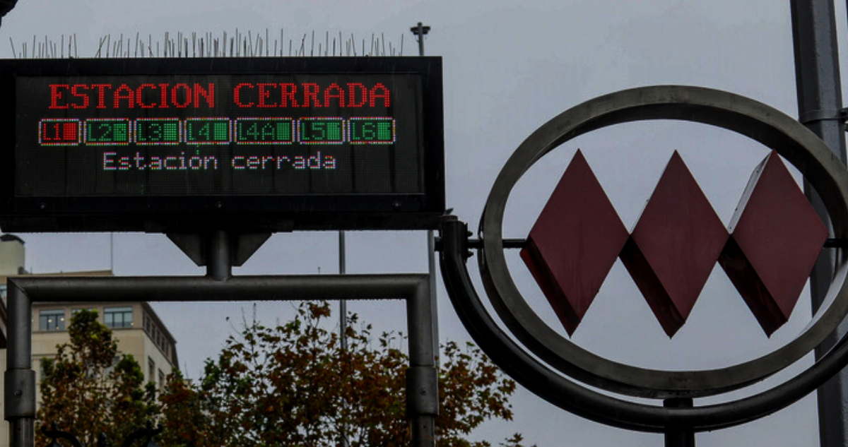 Normalizan servicio de la Línea 1 del Metro: debieron cerrar estaciones por persona en la vía