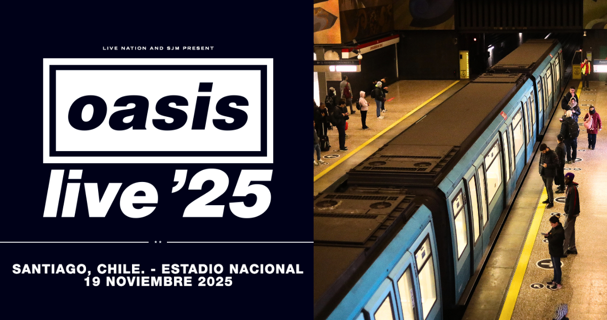 Así funcionarán buses Red y Metro por concierto de Oasis: habrá extensión horaria y refuerzo de flota