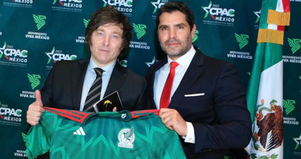 Javier Milei y Eduardo Verástegui
