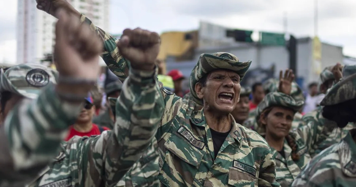 Imagen de archivo de miembros de la Milicia Bolivariana