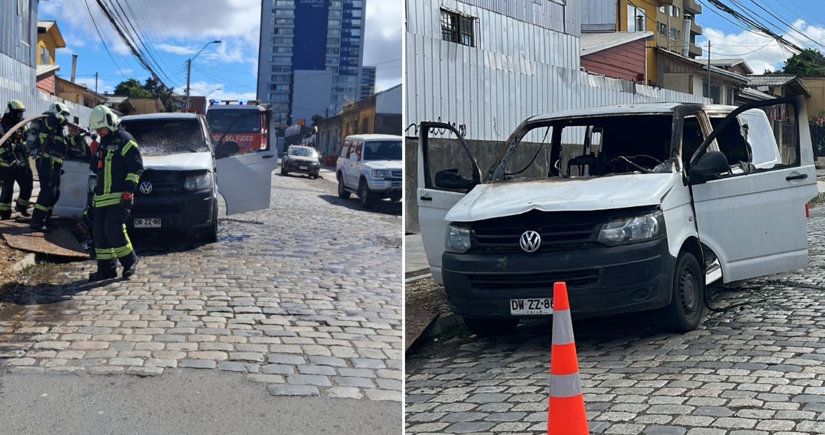 Millonario robo en Prosegur terminó con camioneta quemada en Concepción