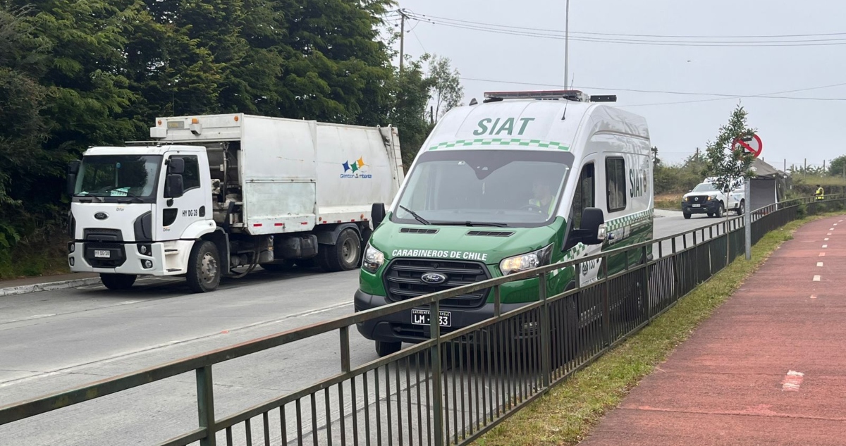 Muere adulta mayor atropellada por recolector de basura en Puerto Montt