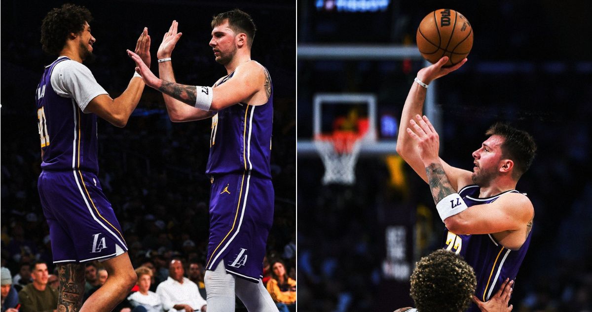 Luka Doncic lideró triunfazo de los Lakers ante los Spurs en la NBA
