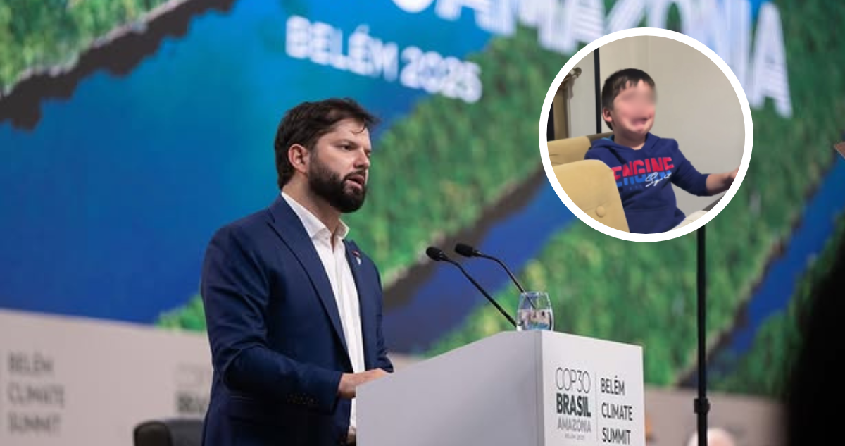 Niño rompió en llanto porque en meses se acaba el mandato de Boric: terminó invitado a La Moneda