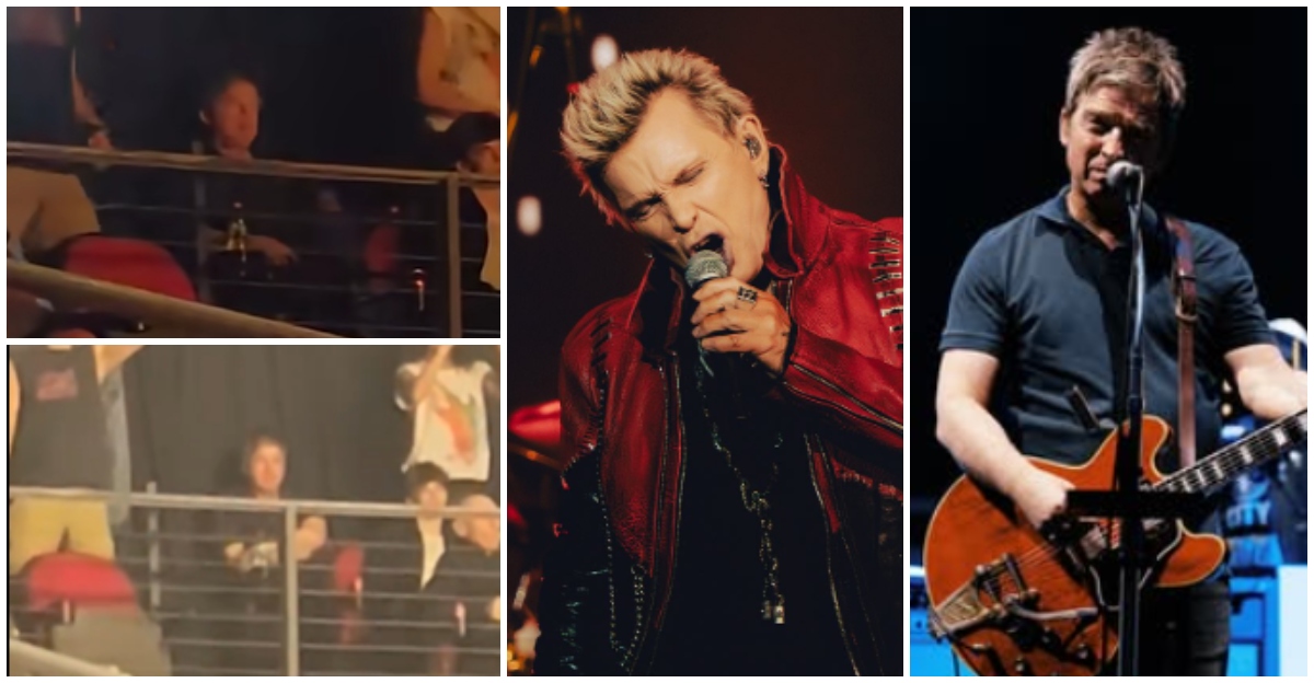 Noel Gallagher llegó como público y en grupo al concierto de Billy Idol en Chile