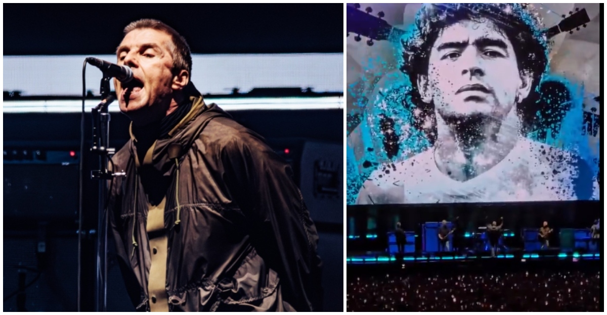 Oasis homenajeó a Diego Maradona con uno de sus clásicos en su regreso a Buenos Aires