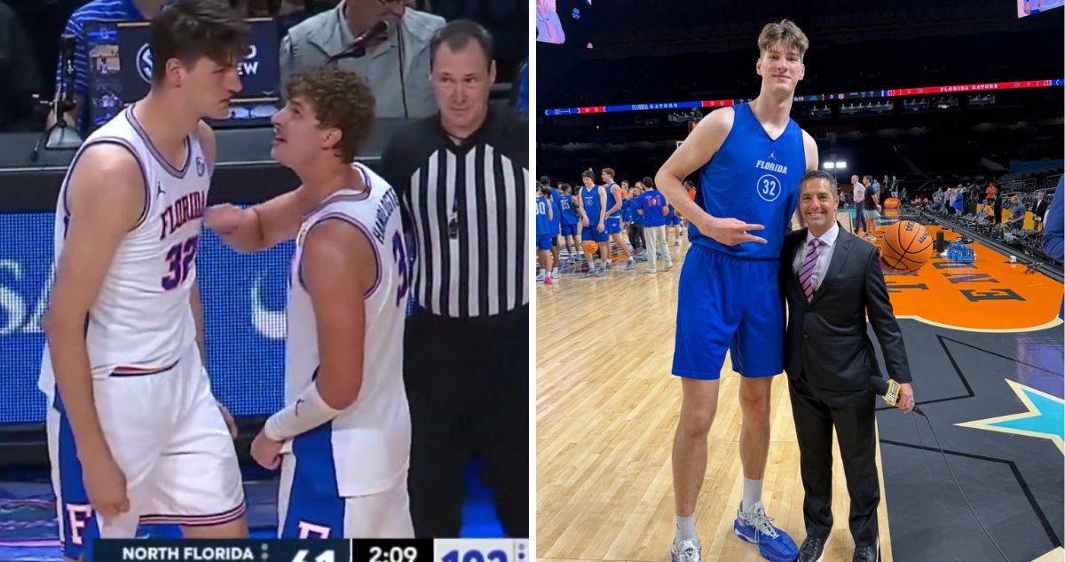 Olivier Rioux se convirtió en jugador más alto en la NCAA.