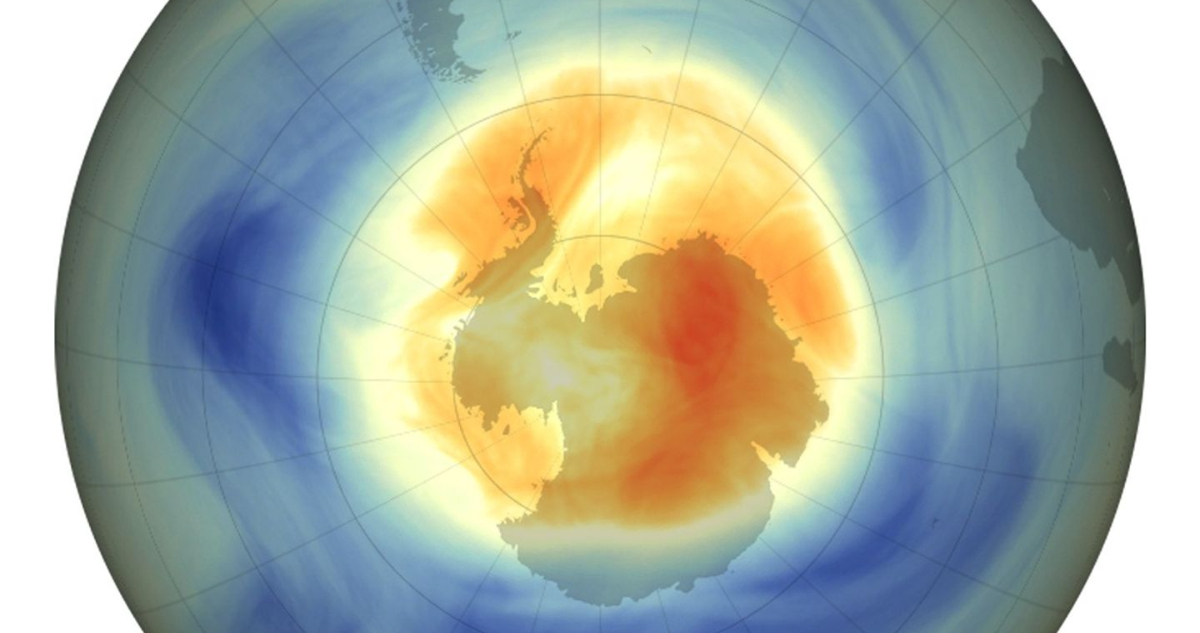 Agujero de la capa de ozono en la Antártica