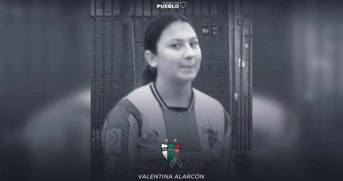 Palestino y su adiós a Valentina Alarcón con profundo dolor