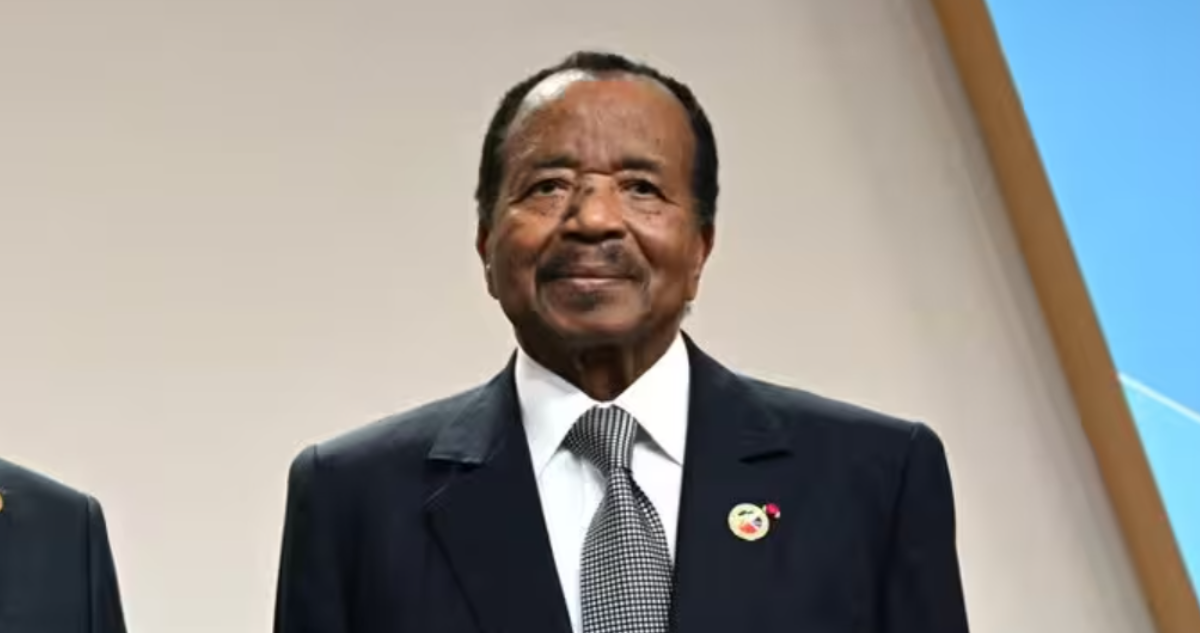 El Presidente de Camerún, Paul Biya, en un viaje a Rusia en 2023