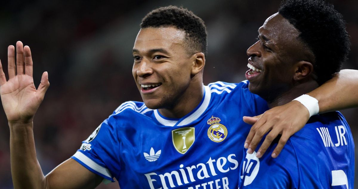 Kylian Mbappé se lució con cuatro goles en triunfo del Real Madrid en Champions League.