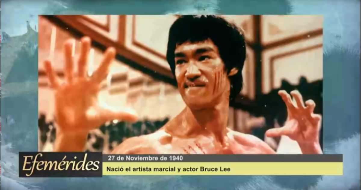 Efemérides: 27 de Noviembre de 1940 Nació el artista marcial y actor Bruce Lee