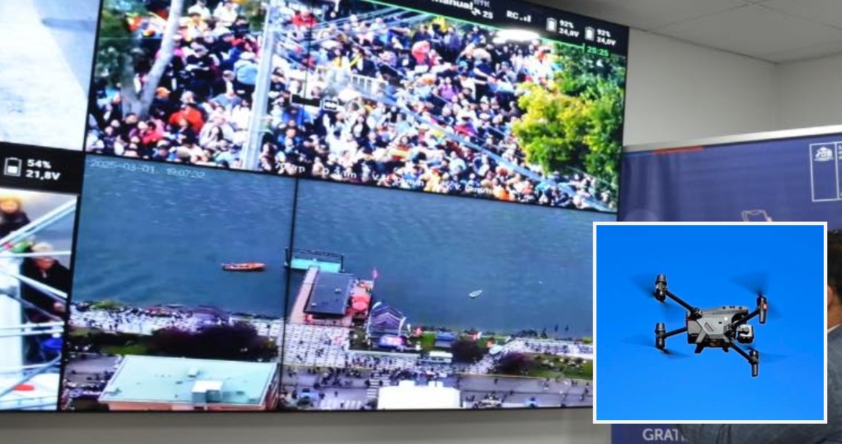 Programa de vigilancia mediante drones en la región de Los Ríos