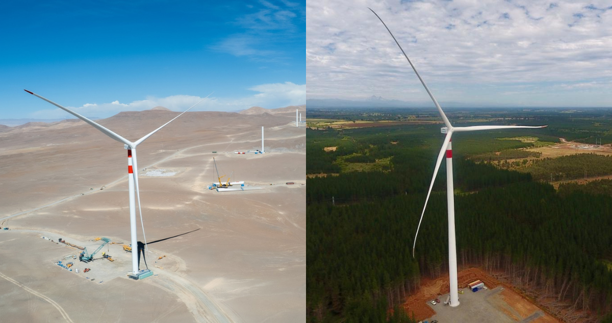 Avanza construcción de dos proyectos eólicos en Antofagasta y Ñuble: suman más de 70 aerogeneradores
