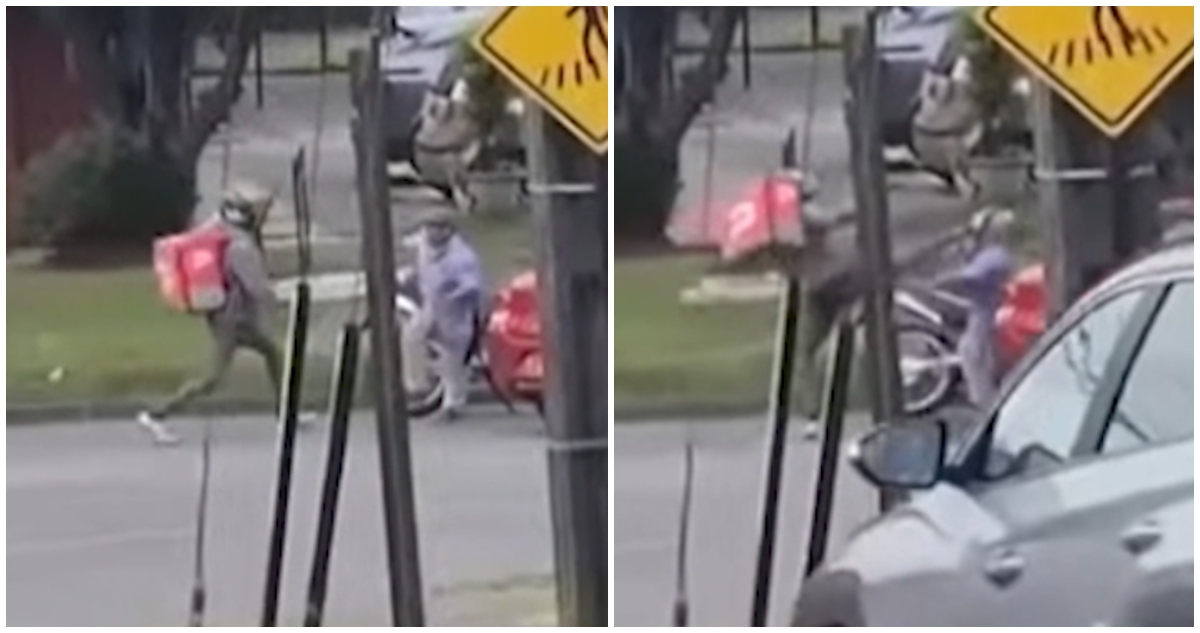 Repartidor propina patada en el rostro a adulto mayor en discusión vial en Concepción