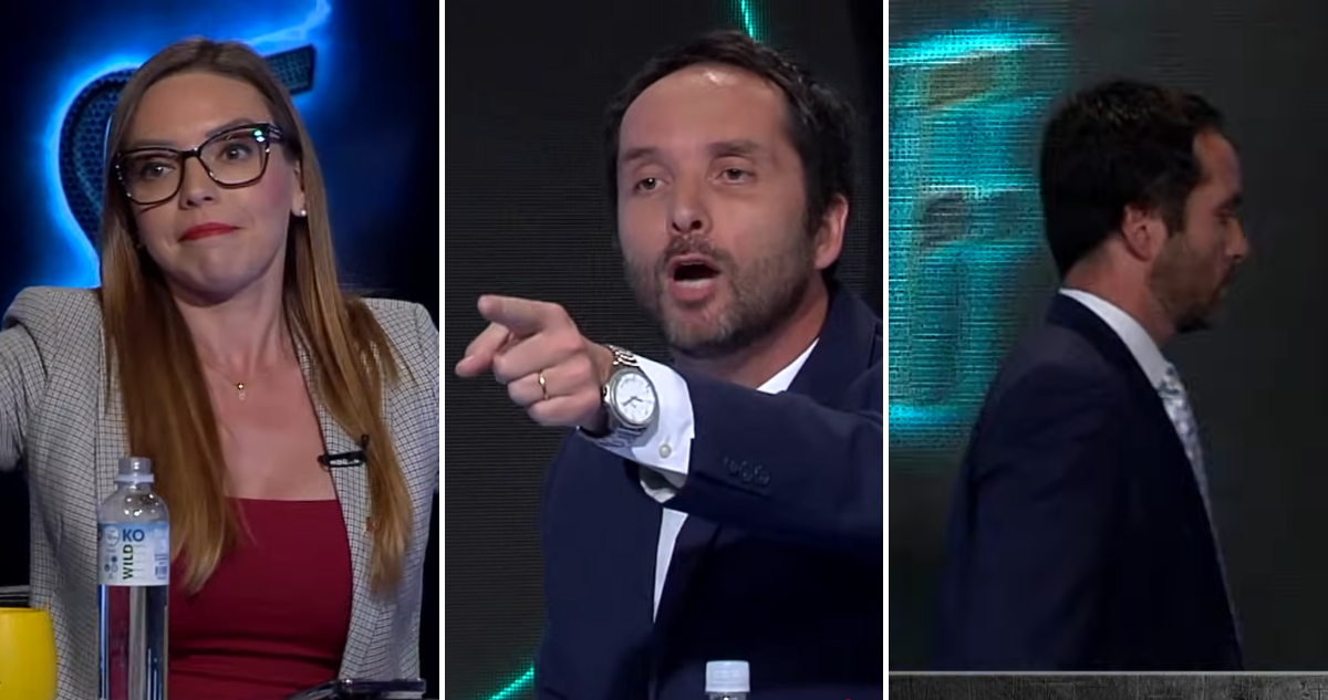 Capturas de pelea entre Camila Flores y Rodrigo Rettig en Sin Filtro