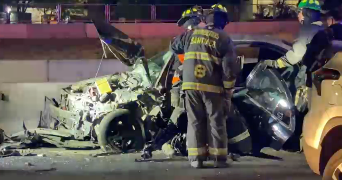 Conductor ingresa contra el tránsito en la Ruta 5 y genera accidente frontal: hay tres lesionados