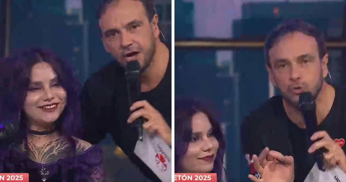 Rodrigo Sepúlveda junto a Natalia Soto de ‘Aguarrás’ en Teletón