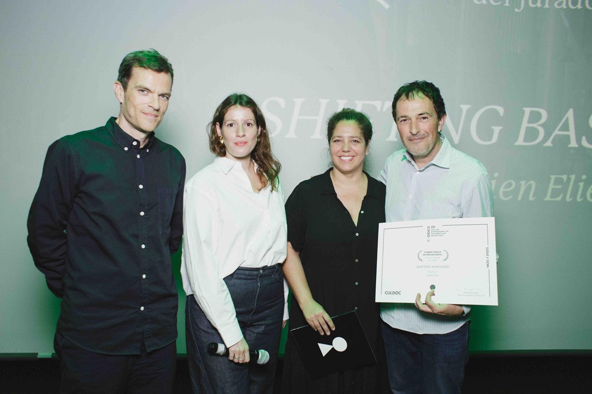 Shifting Baselines de Julie Elie junto a jurado de la Competencia internacional. Crédito: Tom Chenette