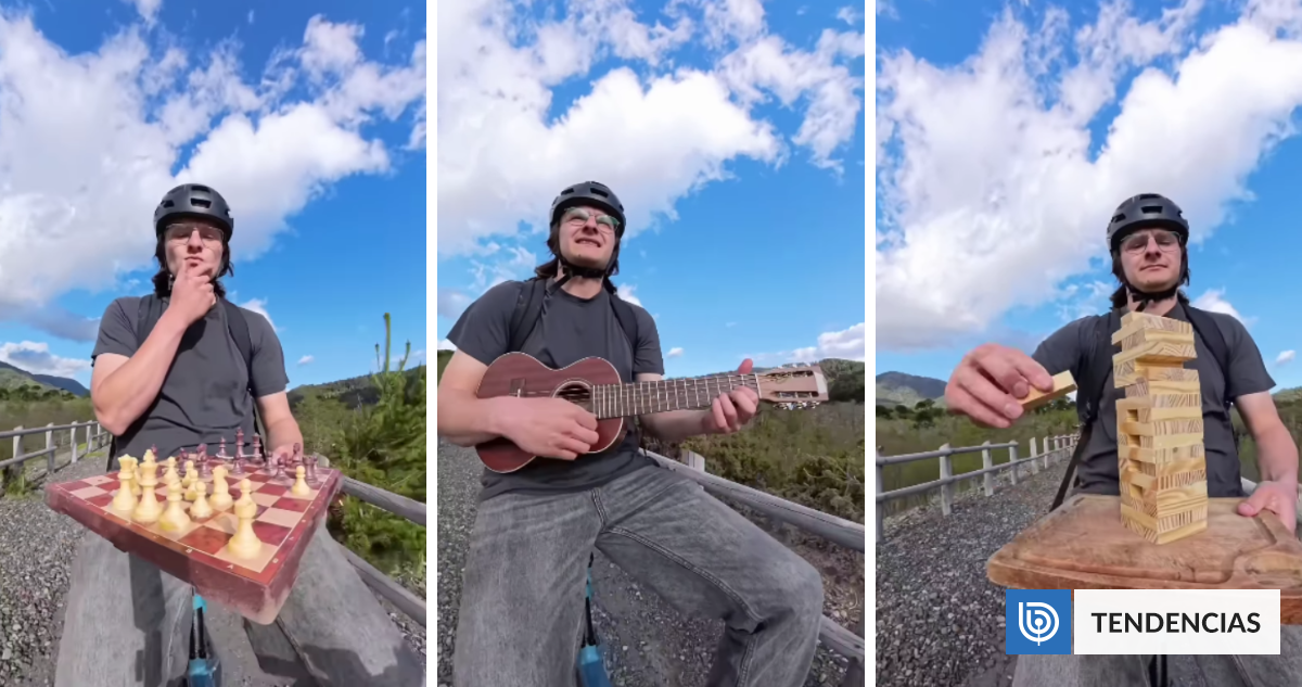 Instagram destaca a influencer penquista: hace música, come y anda en bicicleta al mismo tiempo