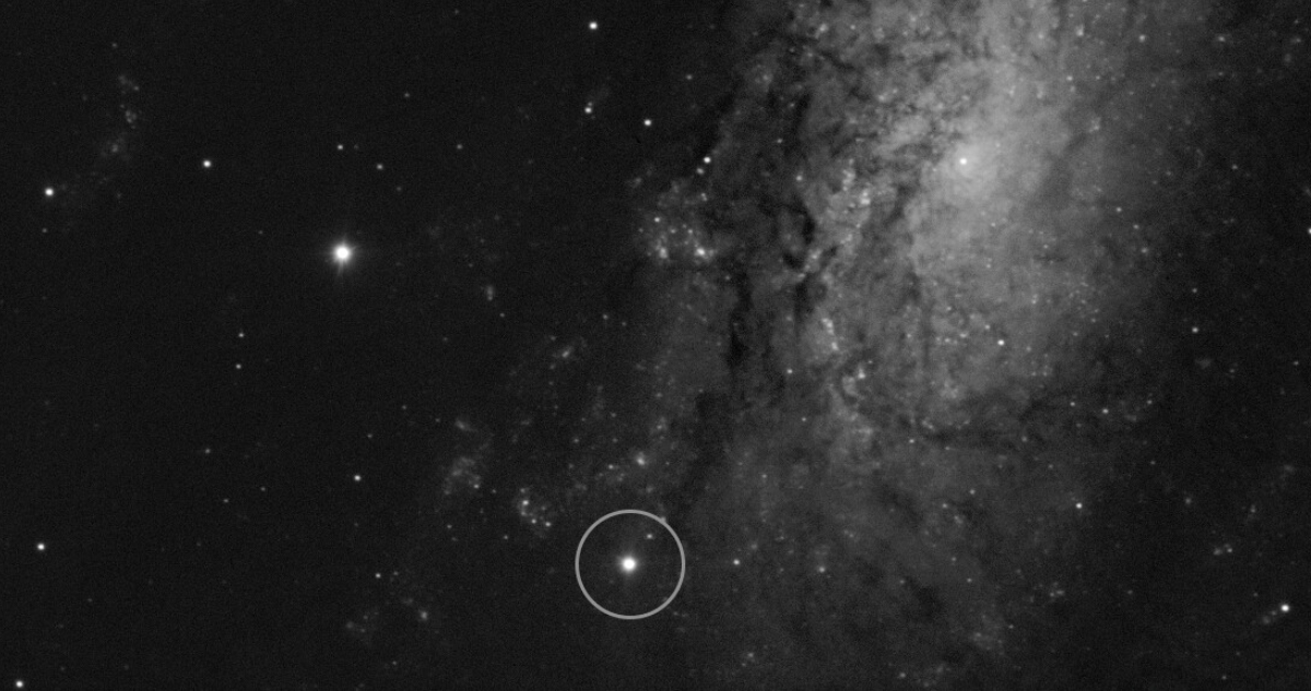 Captan desde Chile la muerte de una estrella tan solo un día después de que fue detectada