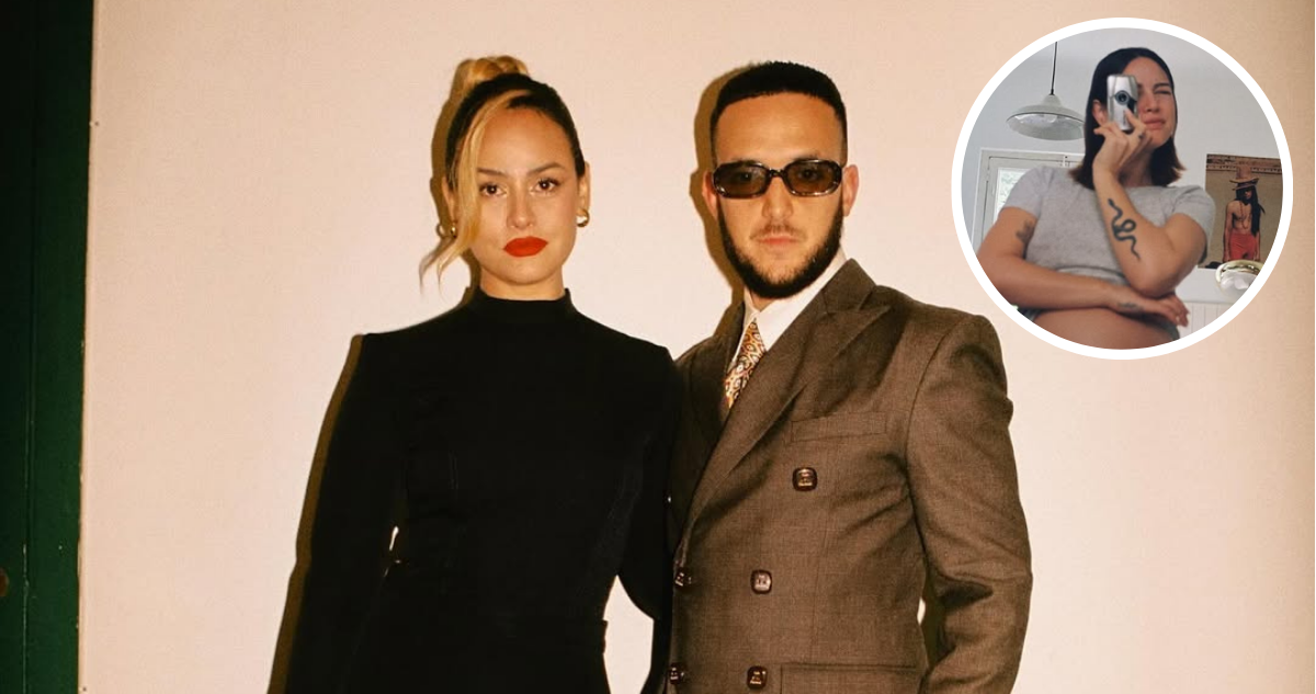 Rocío Aguirre junto a C. Tangana en referencia a su primer hijo