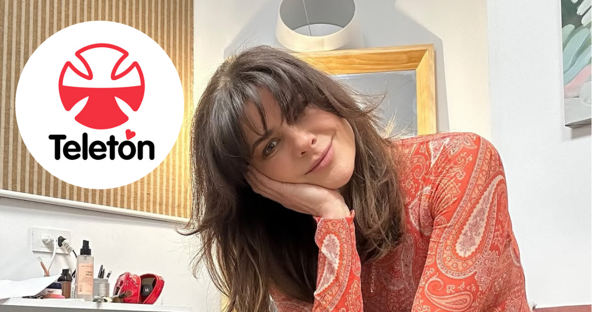 Tonka Tomicic y logo de Teletón