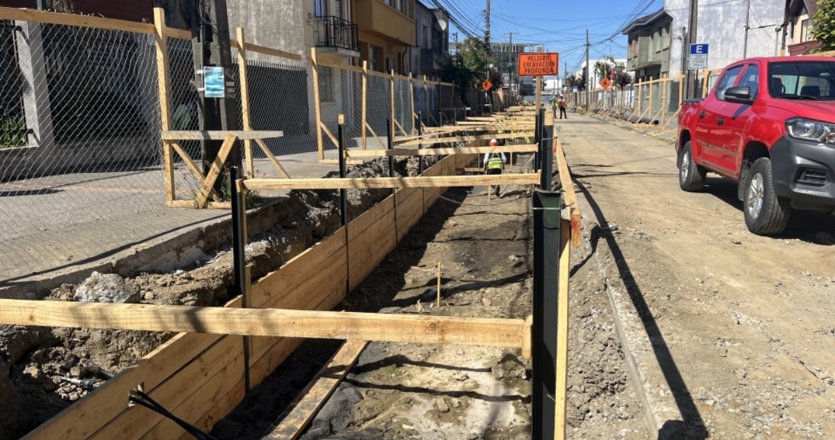 Trabajo en calle Diego Portales de Tomé