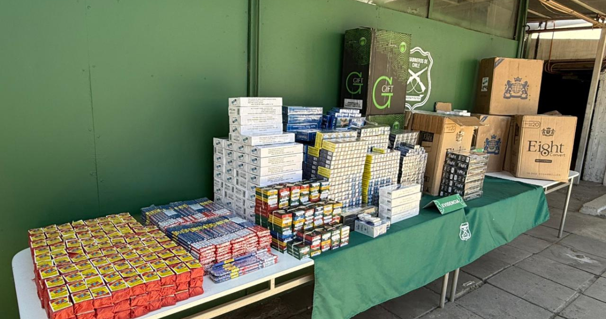 Tres detenidos y más de $15 millones en productos ilegales incautados en Barrio Meiggs