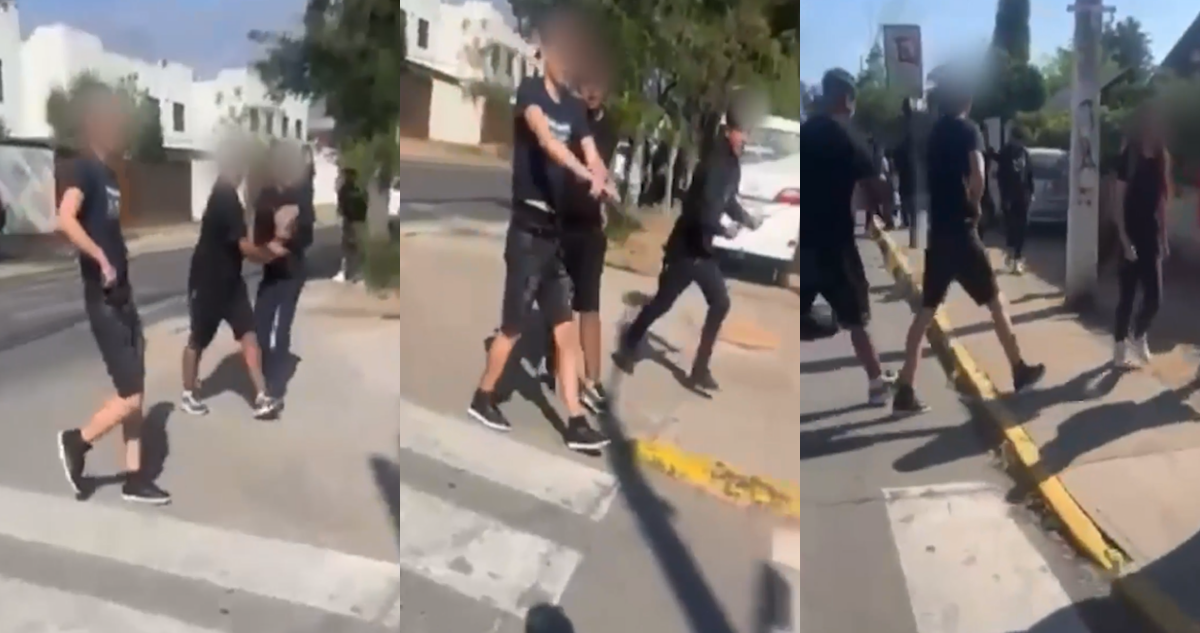 VIDEO | Adolescentes protagonizan conflicto con arma de fuego afuera de colegio en Macul: 2 detenidos