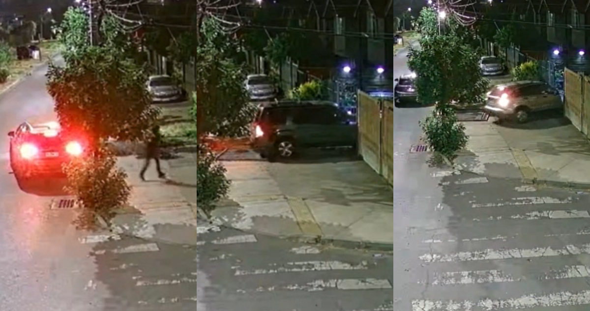 VIDEO | Turbazo en Puente Alto: ladrones amenazan con armas a familia con niños y roban dos vehículos