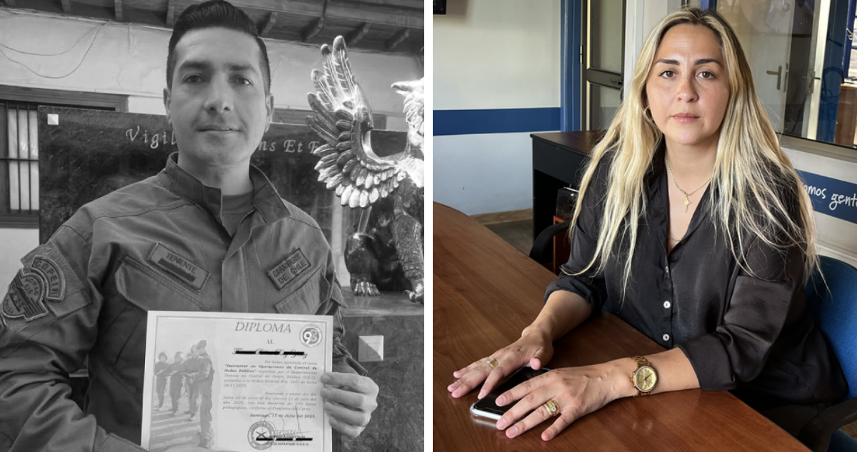 Viuda de carabinero que murió en un confuso incidente en el COP de Ercilla: “Mi esposo no se mató”