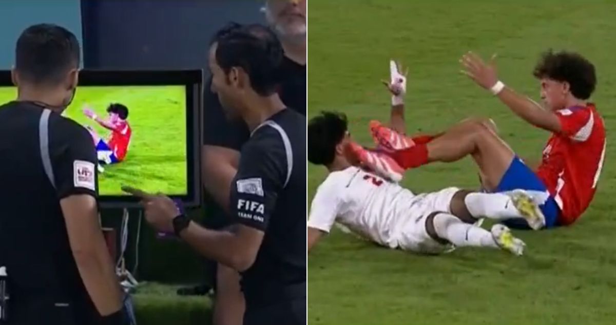 Zidane Yañez, expulsado en el duelo de La Roja ante Canadá en Mundial Sub 17