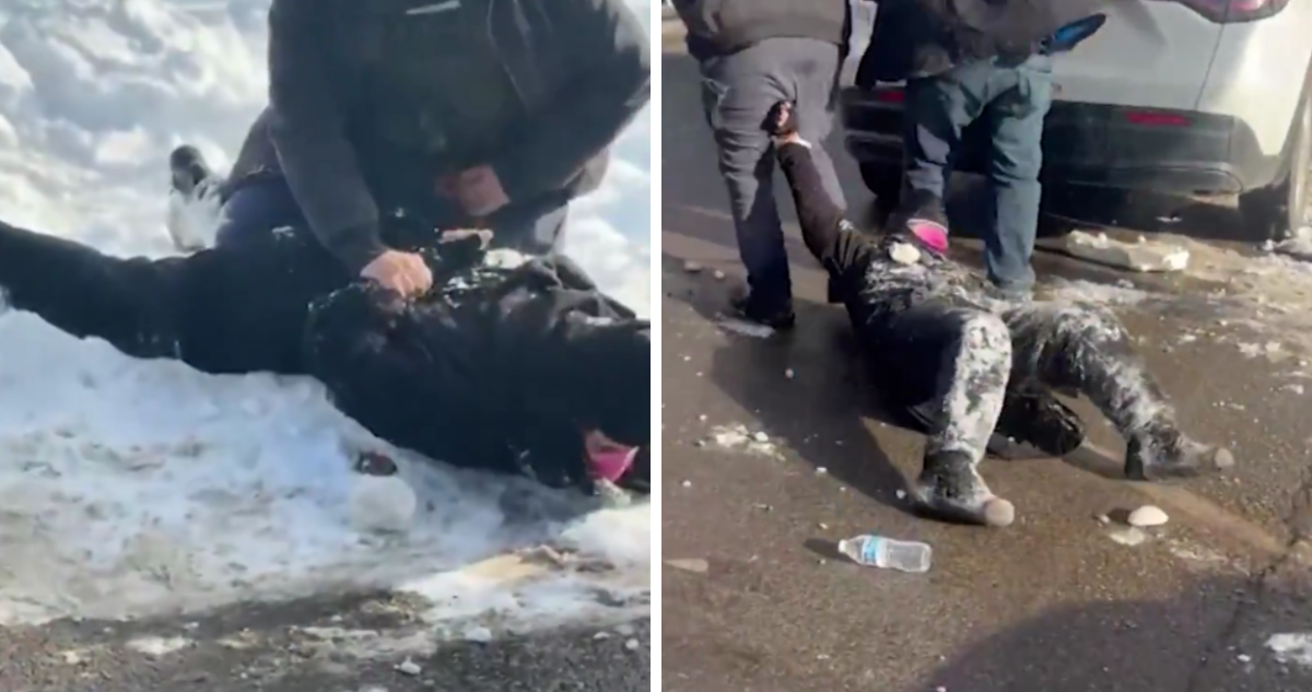 Agentes ICE inmovilizaron y arrastraron a mujer embarazada pese a súplicas de espectadores