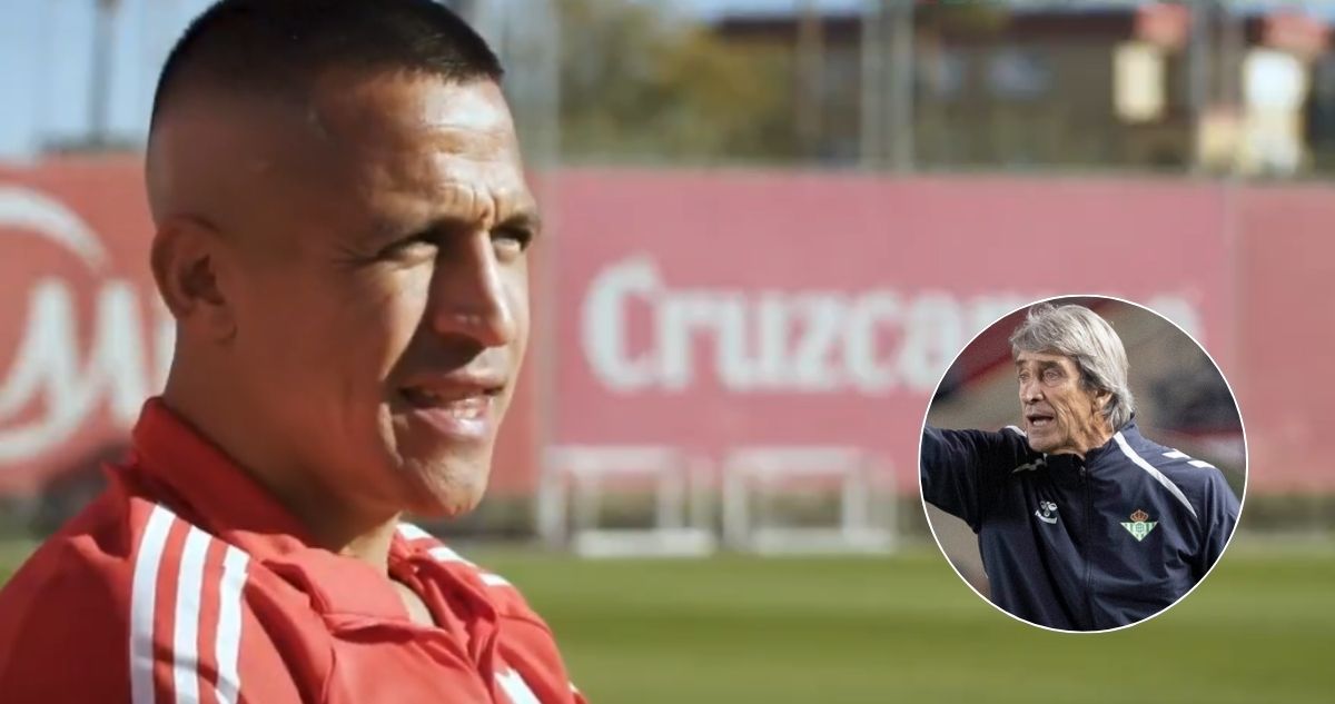 Alexis Sánchez y Manuel Pellegrini foto de contexto