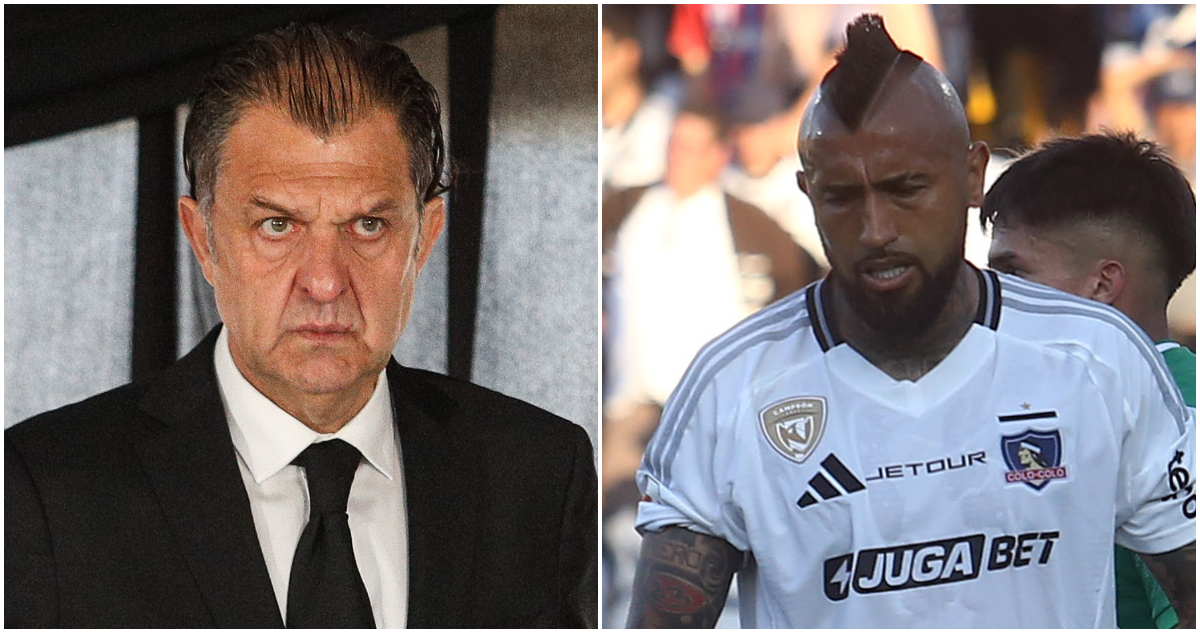 Aníbal Mosa y Arturo Vidal en Colo Colo