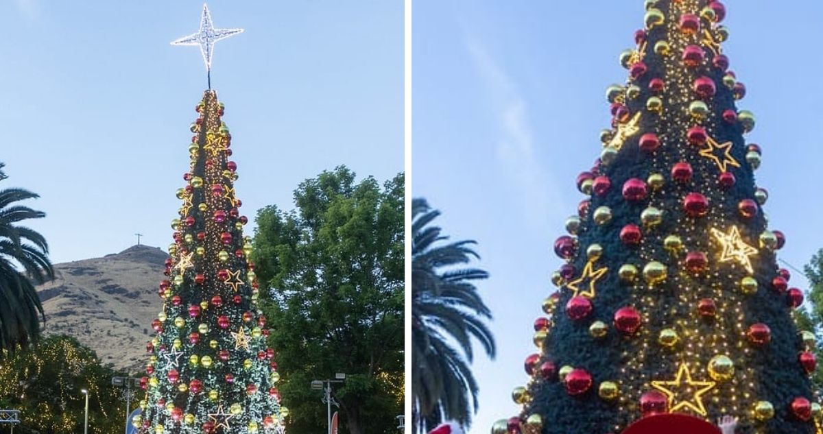 Renca da inicio a la Navidad con coro gospel, llegada de Viejito Pascuero y encendido de árbol gigante
