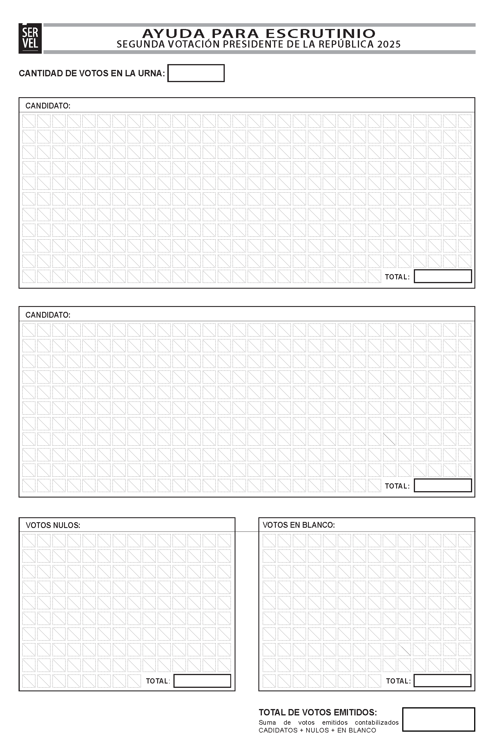 Ayuda para escrutinios