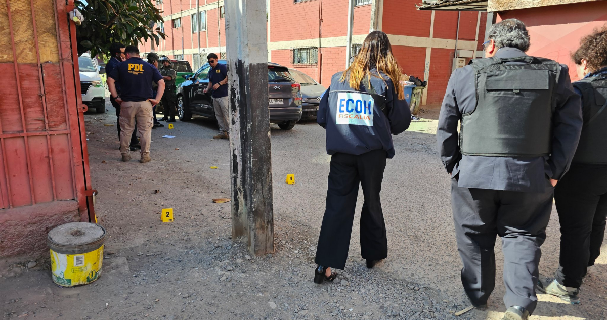 Balacera en “Barrio Chino” de Lo Espejo deja un hombre muerto por disparo en la cabeza y otro herido